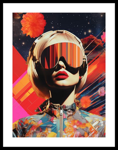Plakat 30x40cm Retrofuturystyczna Muza zdjęcie 3
