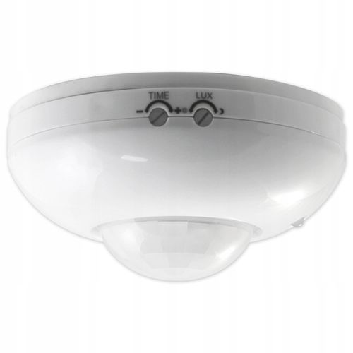 CZUJNIK RUCHU ZMIERZCHU natynkowy LED sufitowy PIR na Arena.pl