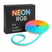 Taśma LED RGB NEON RGB 12V Wodoodporna listwa 6x12 IP67 120 LED