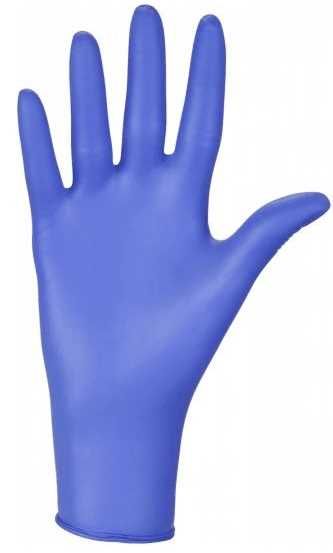 rękawice nitrylowe 100 szt. nitrylex basic dark blue 10-xl zdjęcie 3