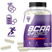 TREC BCAA G-FORCE 180 KAPS AMINOWASY Z GLUTAMINĄ