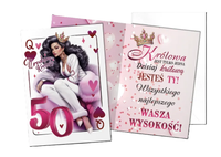 karnet b6 urodziny królowej 50-tka 164