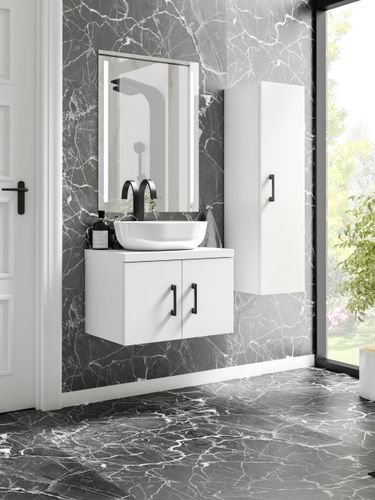 Szafka łazienkowa wisząca pod umywalkę MARKUS 60 biała (W2) na Arena.pl