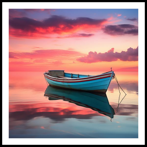 Plakat 90x90cm Spokój przed Połowem zdjęcie 3