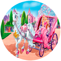 Opłatek na tort Barbie