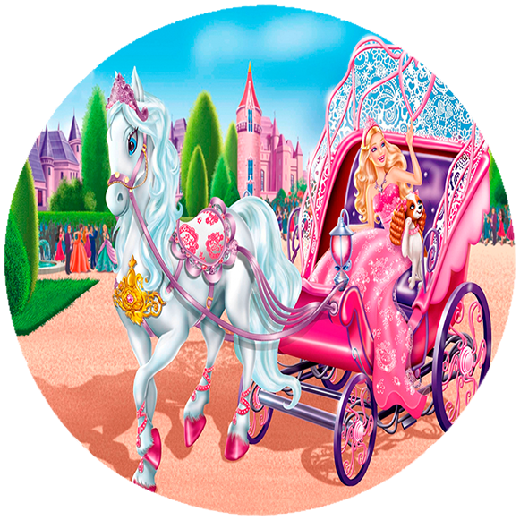 Opłatek na tort Barbie zdjęcie 1