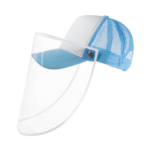 Czapka do przyłbicy do sublimacji - błękitna zdjęcie 2