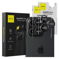 SZKŁO NA APARAT DO IPHONE 16 PRO / MAX OCHRONA NAKŁADKA OSŁONA + APLIKATOR