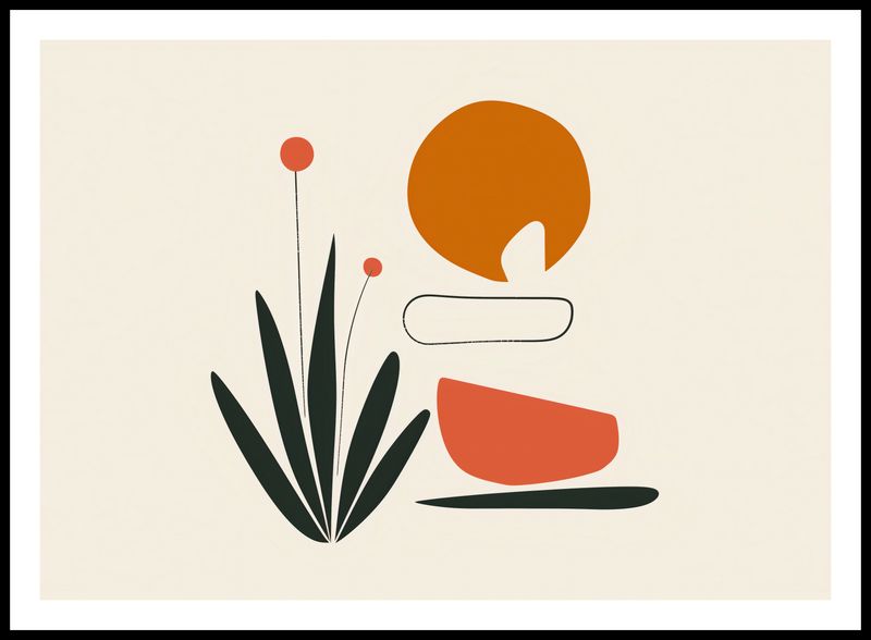 Plakat 84x59,5cm Abstrakcyjny Zen zdjęcie 3