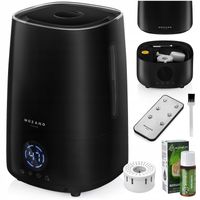 Nawilżacz powietrza Mozano Ultrasonic czarny 3w1 Dyfuzor Jony Aromaterapia