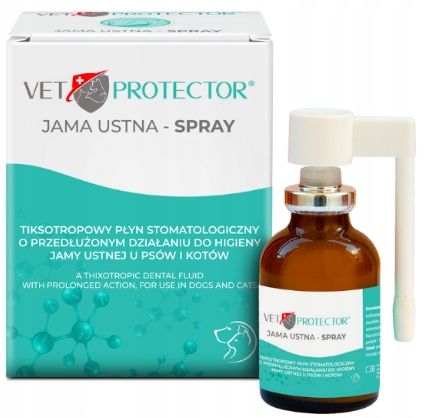 JM SANTE VET PROTECTOR JAMA USTNA – SPRAY dla psa i kota 30 ml na Arena.pl