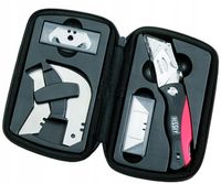 nóż ze składanym ostrzem + ostrza, etui - bydbkph-se