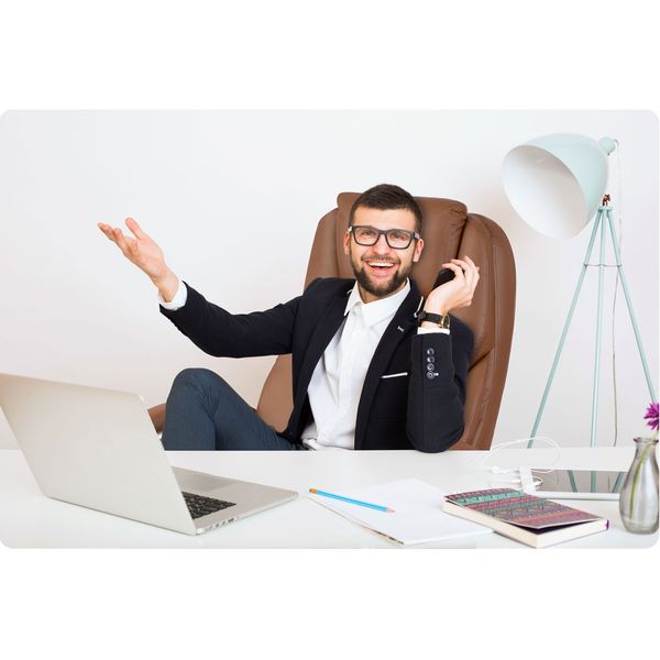 Fotel biurowy Sofotel Batory - brązowy - 240803 zdjęcie 13