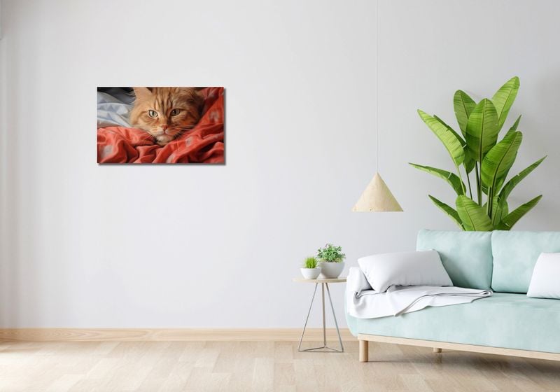 Obraz 70x40cm Mruczący Spokój zdjęcie 2