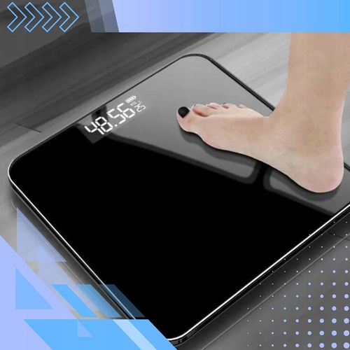 WAGA ŁAZIENKOWA ELEKTRONICZNA SZKLANA LED SLIM PRECYZYJNA 180 KG + na Arena.pl