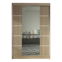 Szafa przesuwna Lino V z lustrem 120cm garderoba - SONOMA