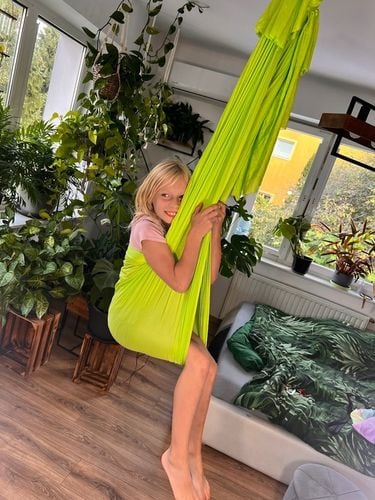 Hamak - chusta akrobatyczna dla dzieci, 10 kolorów, 4 metry, szeroki 260 cm na Arena.pl