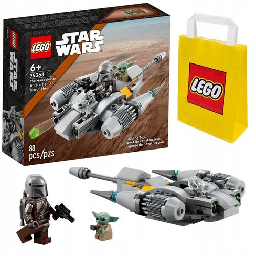 KLOCKI LEGO STAR WARS 75363 MYŚLIWIEC N-1 MANDALORIANINA FIGURKI + TORBA na Arena.pl