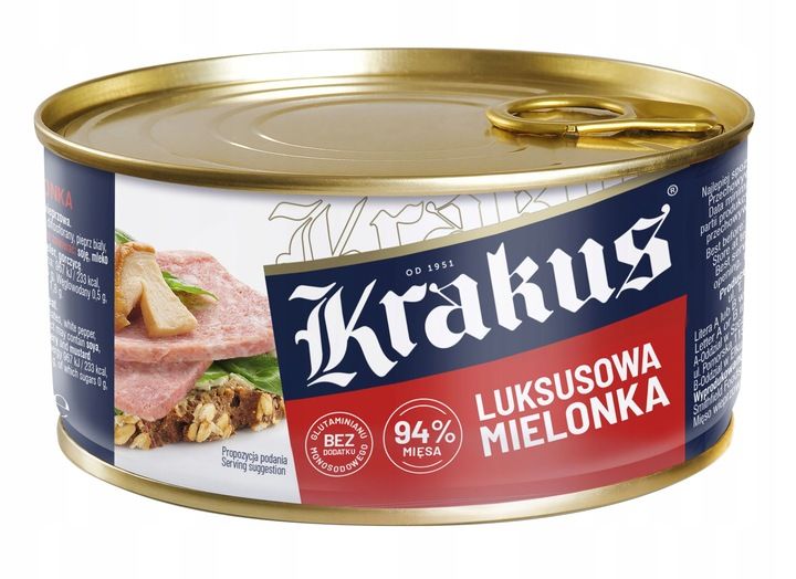 LUKSUSOWA MIELONKA KONSERWA PUSZKA KRAKUS 6x300g zdjęcie 2