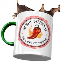 Kubek Zielony Dziadka Dzień Dziadka Prezent Z Nadrukiem Ze Zdjęciem