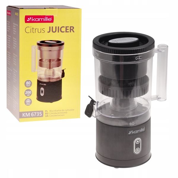 ELEKTRYCZNA WYCISKARKA DO CYTRUSÓW SOKÓW OWOCÓW BEZPRZEWODOWA USB KAMILLE zdjęcie 6