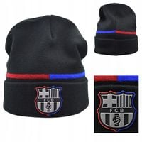 Czapka Zimowa 52/54 Czarna Dziecięca FC Barcelona 25/26 licencjonowana