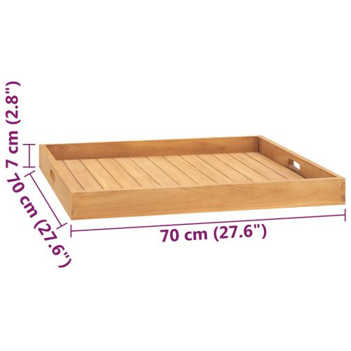 Taca, 70x70 cm, lite drewno tekowe na Arena.pl