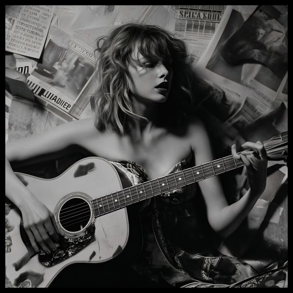 Plakat 80x80cm Młoda Gitarzystka zdjęcie 2