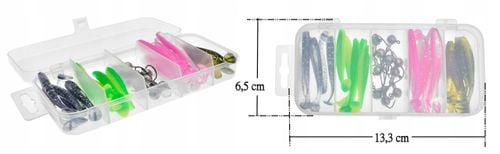 Zestaw spinning 25 przynęt 10 x główka JIG PUDEŁKO na Arena.pl