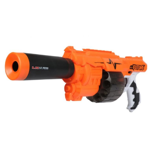 Duży Pistolet Karabin Na Pociski Piankowe Strzałki Tarcze Magazynek Automat na Arena.pl