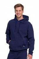 Bluza Męska Bawełniana z Kapturem i Kieszenią GRANATOWY MORAJ - L