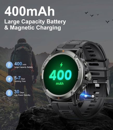 SPORT HEALTY ST11-B Męski smartwatch na Arena.pl