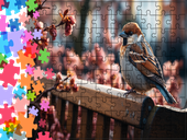 Puzzle tradycyjne Zwierzęta - Ptak