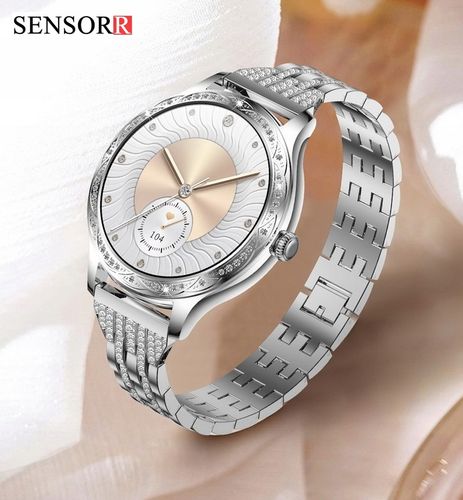 ZŁOTY ZEGAREK SMARTWATCH DAMSKI ROZMOWY CIŚNIENIOMIERZ PULSOMETR KROKI PL na Arena.pl