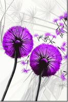 100 70CM OBRAZ PŁÓTNO DMUCHAWCE FIOLECIE PŁÓTNO RAMA