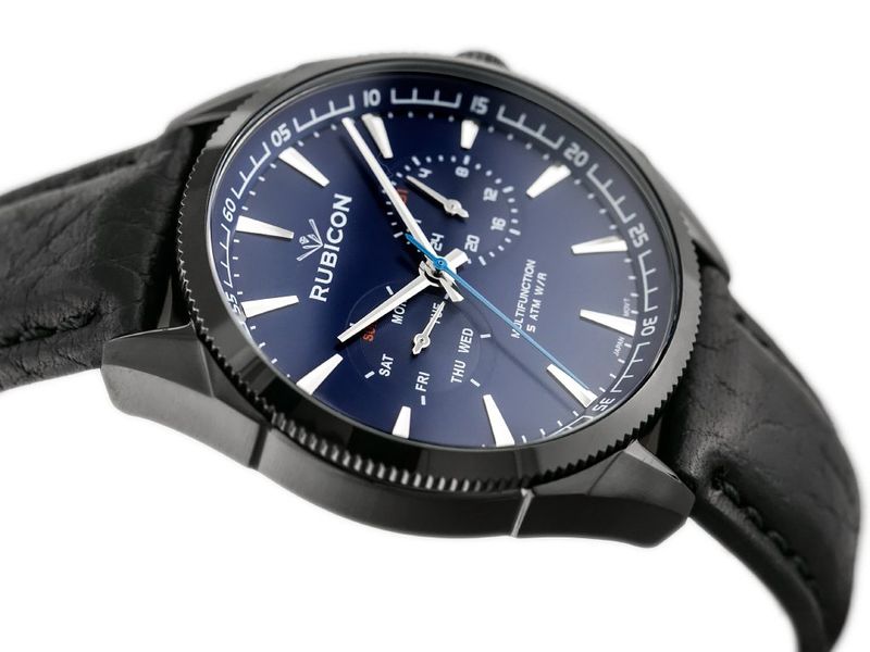 ZEGAREK MĘSKI RUBICON RNCD69 - MULTIDATA (zr081b) zdjęcie 3