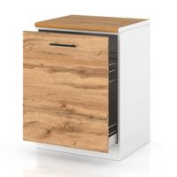 Szafka Kuchenna Stojąca Z Blatem Szafka Cargo 60cm Spremium Dąb Wotan