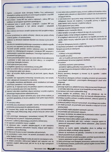 Instrukcja 22 BHP przy obsłudze drukarki zdjęcie 1