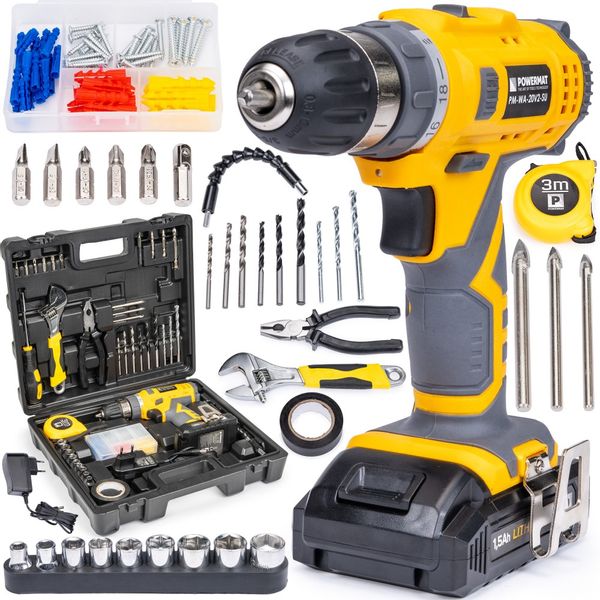 WKRĘTARKA akumulatorowa wiertarka 100 ele zdjęcie 8