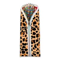 Piórnik Panterka – Beżowe Etui na kredki dla dziewczynki