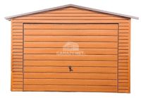GARAŻ BLASZANY 3,5M X 6M DWUSPAD - BRAMA UCHYLNA + DRZWI - 3,5X6 GB209