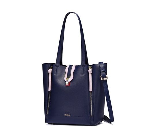 NUCELLE Stylowy granatowy shopper na Arena.pl