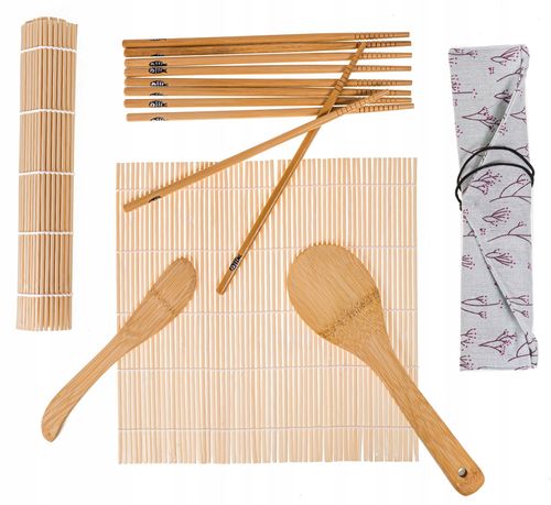 MATA DO SUSHI + AKCESORIA DREWNIANE na Arena.pl