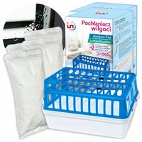 2xDuży POCHŁANIACZ WILGOCI Osuszacz Powietrza do Pomieszczeń + 4x ZAPAS 2kg