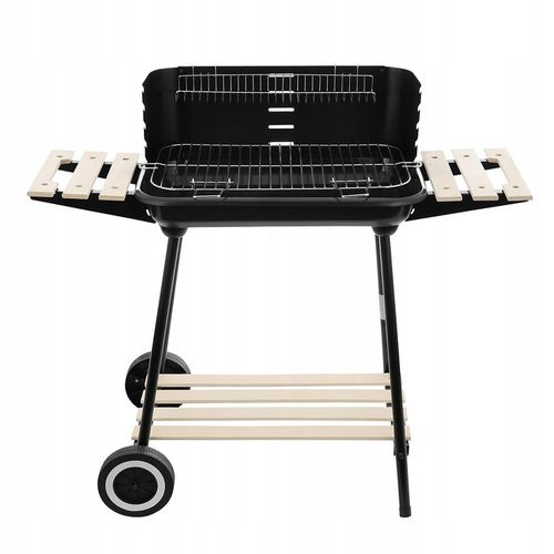 Grill węglowy ogrodowy na kółkach z 3 półkami na Arena.pl