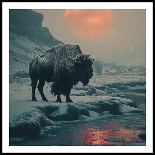 Plakat 60x60cm Żubrowy Monolit na Arena.pl