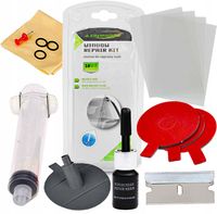 ZESTAW DO NAPRAWY SZYBY CZOŁOWEJ 18 ELEMENTÓW SZYB ODPRSYSKI CARMOTION