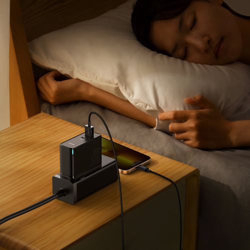 Szybka uniwersalna ładowarka sieciowa GaN5 Pro USB-C / USB 100W - czarny na Arena.pl