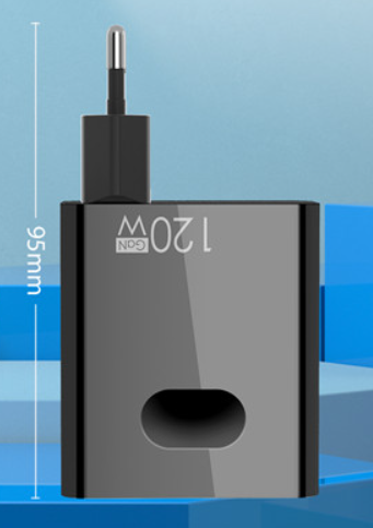 PKG013 Ładowarka USB 120W PD GaN szybkie ładowanie z kablem USB typu C zdjęcie 5