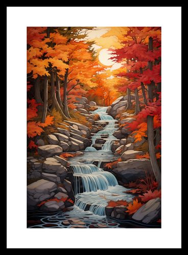 Plakat 20x30cm Jesienne Wodospady na Arena.pl